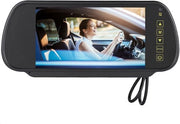 Monitor di Retrovisibilità 7 Pollici Full HD 800x480 - Camera di Retrovisibilità - Barra di Regolazione Dimmerabile - Interfaccia Video AV1/AV2 - Tensione DC 12V-DC 24V - Facile da Installare - Monitor di Retrovisibilità