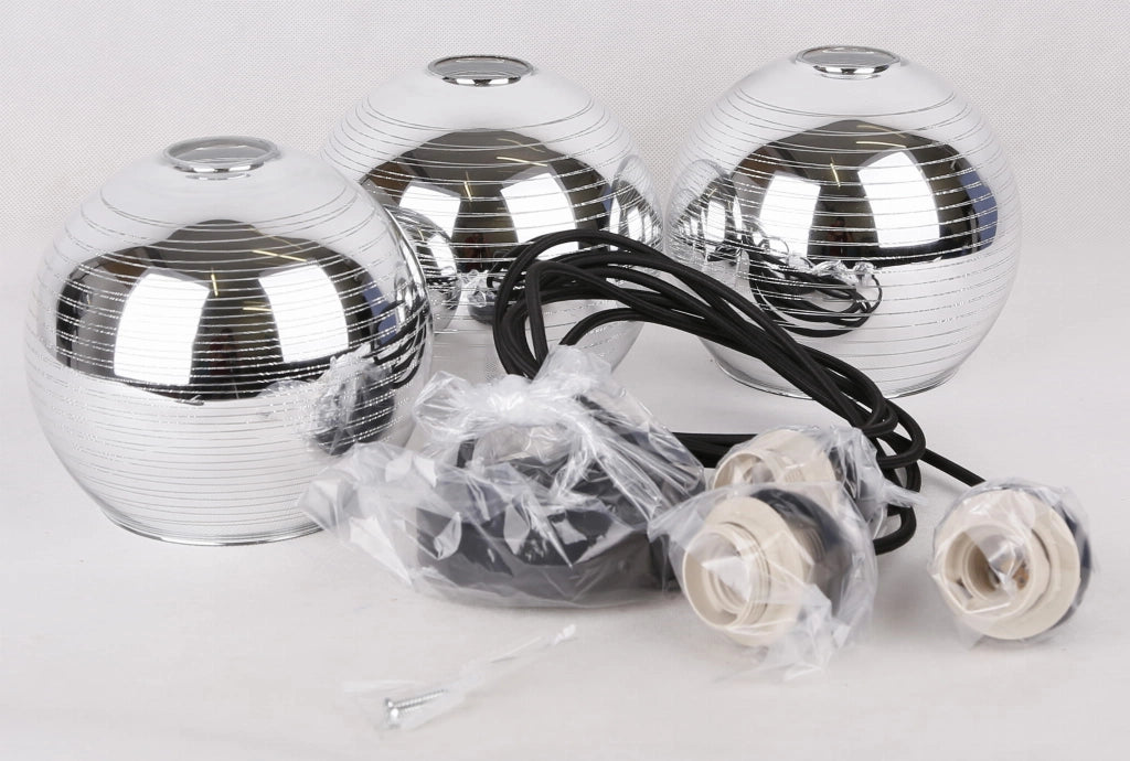 Lampadario Candellux TRIO 33-62840 3xE27 cromo vetro
