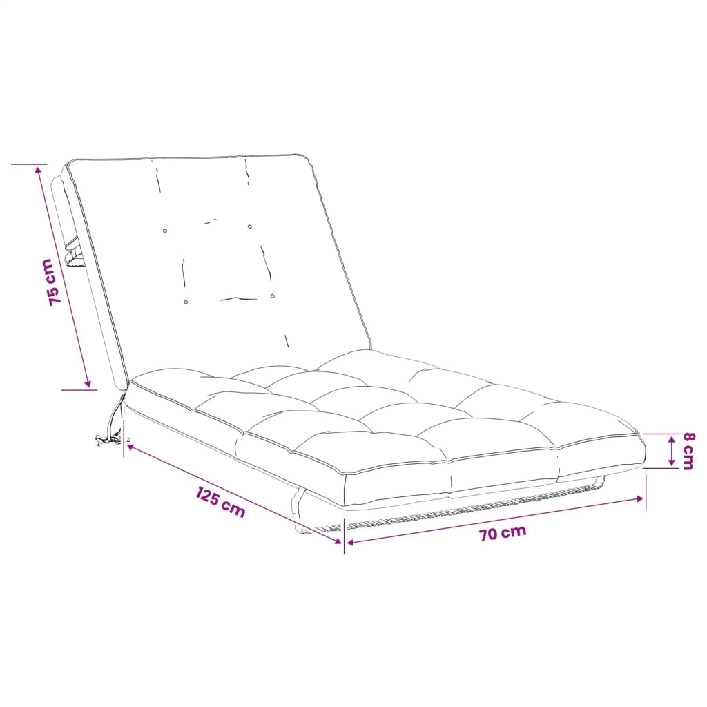 Cuscino per Lettino VIANEN 100% Poliestere Bianco 953857