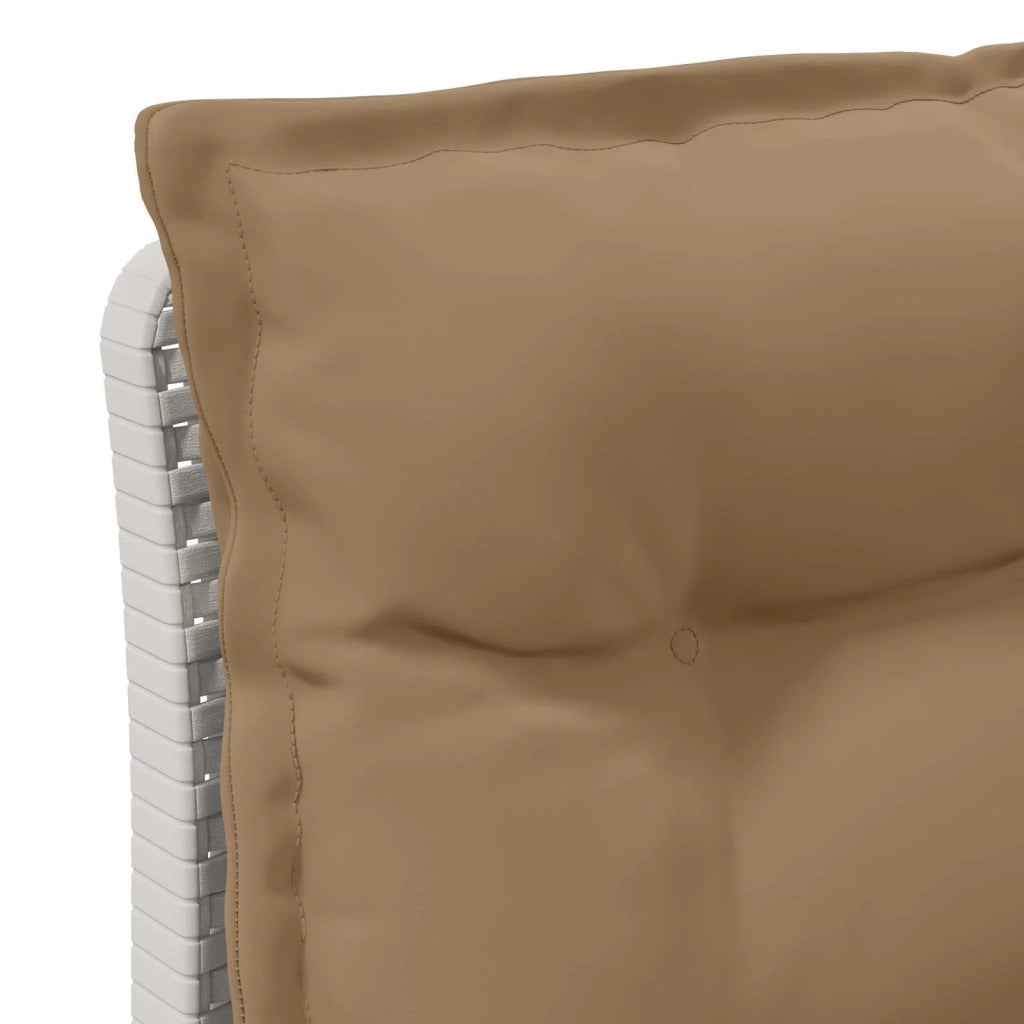 Divano da Giardino a 1 Posto con Cuscini Aspetto Rattan PP 8011806