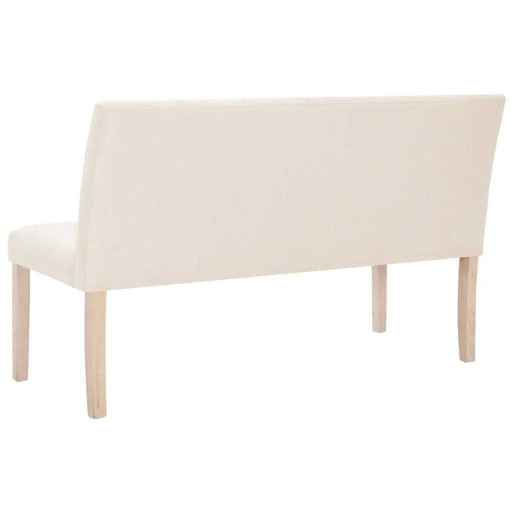 Panca-Sgabello 139,5 cm Crema in Poliestere