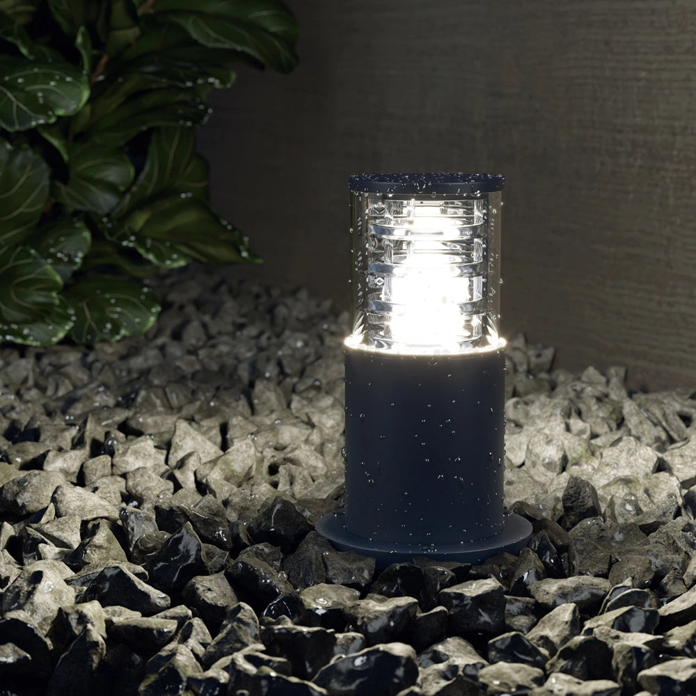 Maytoni Lampada da terra moderna Bronx 1 luce E27 IP54 grigio alluminio