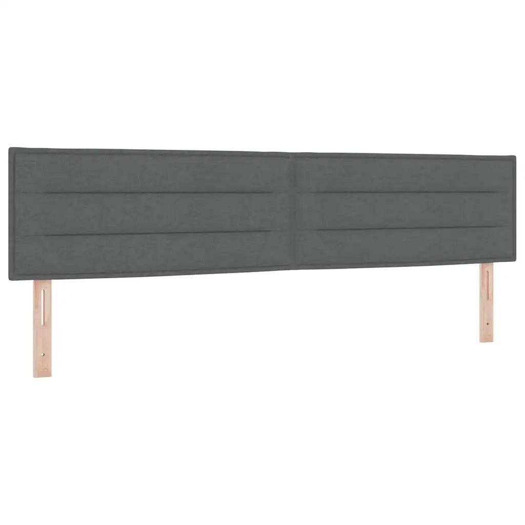 Testiera | Testata Grigio scuro 200 cm Tessuto