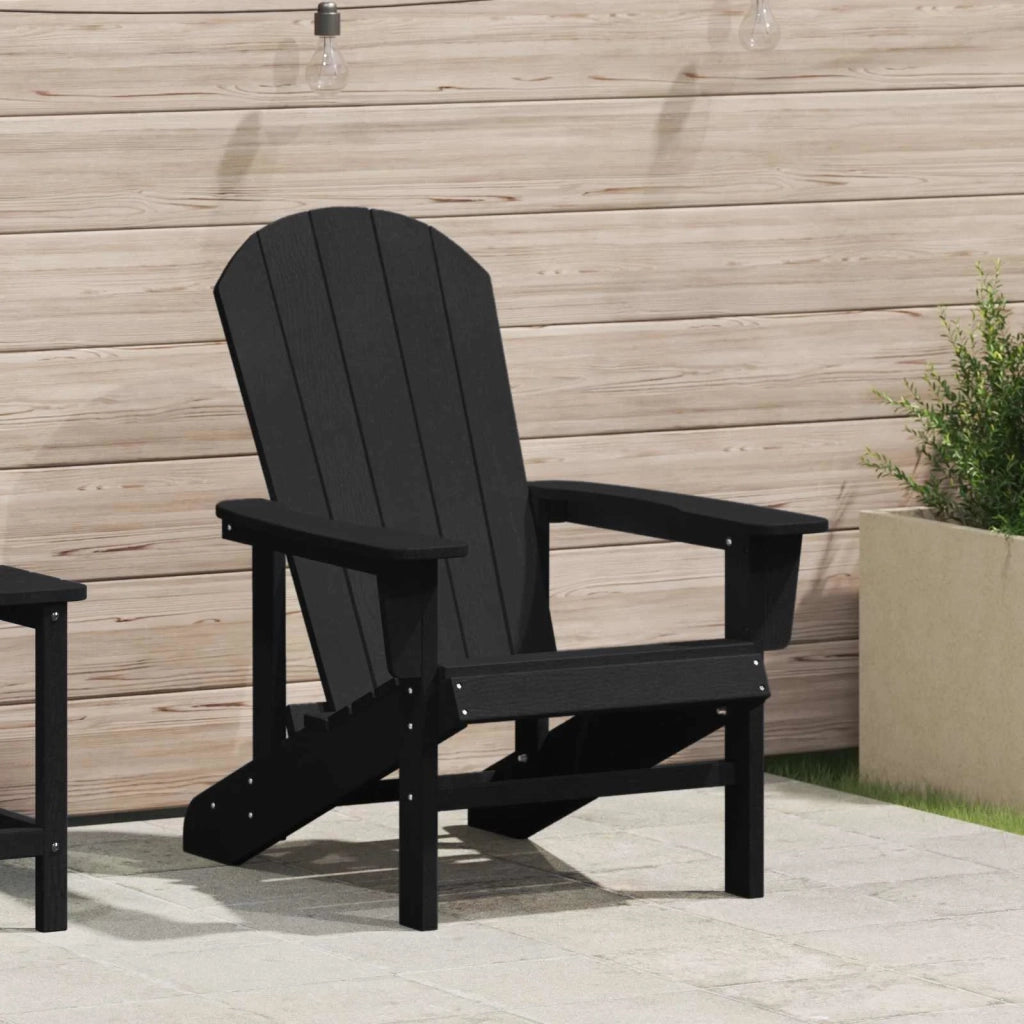 Sedia Adirondack Nero 82 x 74 x 92 cm HDPE 42006623