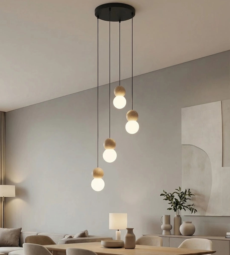 Lampada a sospensione LOOP anello nero LED Emibig