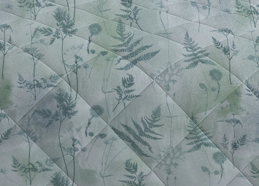 Trapuntino Piumino Estivo Primaverile 100gr/mq Leggero Disegno Soffione - Singolo - Verde