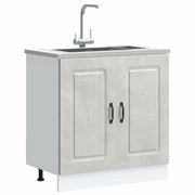 Mobile base lavello Kalmar Grigio Cemento 80x46x81,5 cm