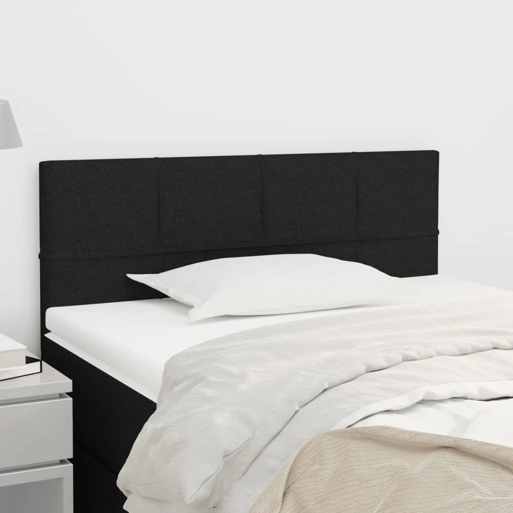 Testiera Nera 80x5x78/88 cm in Tessuto 346006