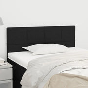 Testiera Nera 80x5x78/88 cm in Tessuto 346006