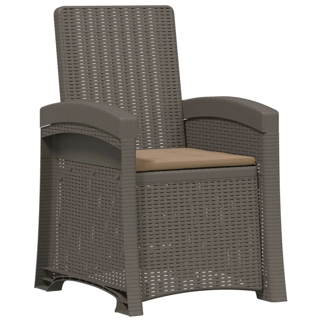 Set da Pranzo per Giardino 5 pz Grigio chiaro e Tortora PP 3430133