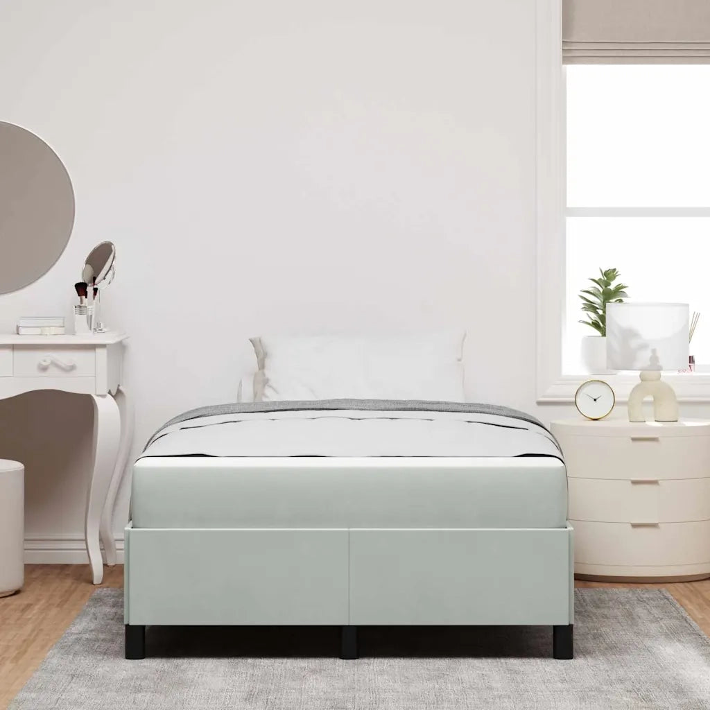Struttura del letto-Giroletto Grigio chiaro 120 x 190 cm Tessuto 938964