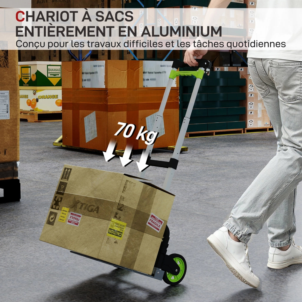 Carrello Pieghevole ¨C Minimal ¨C Verde 38.5x41x100 cm