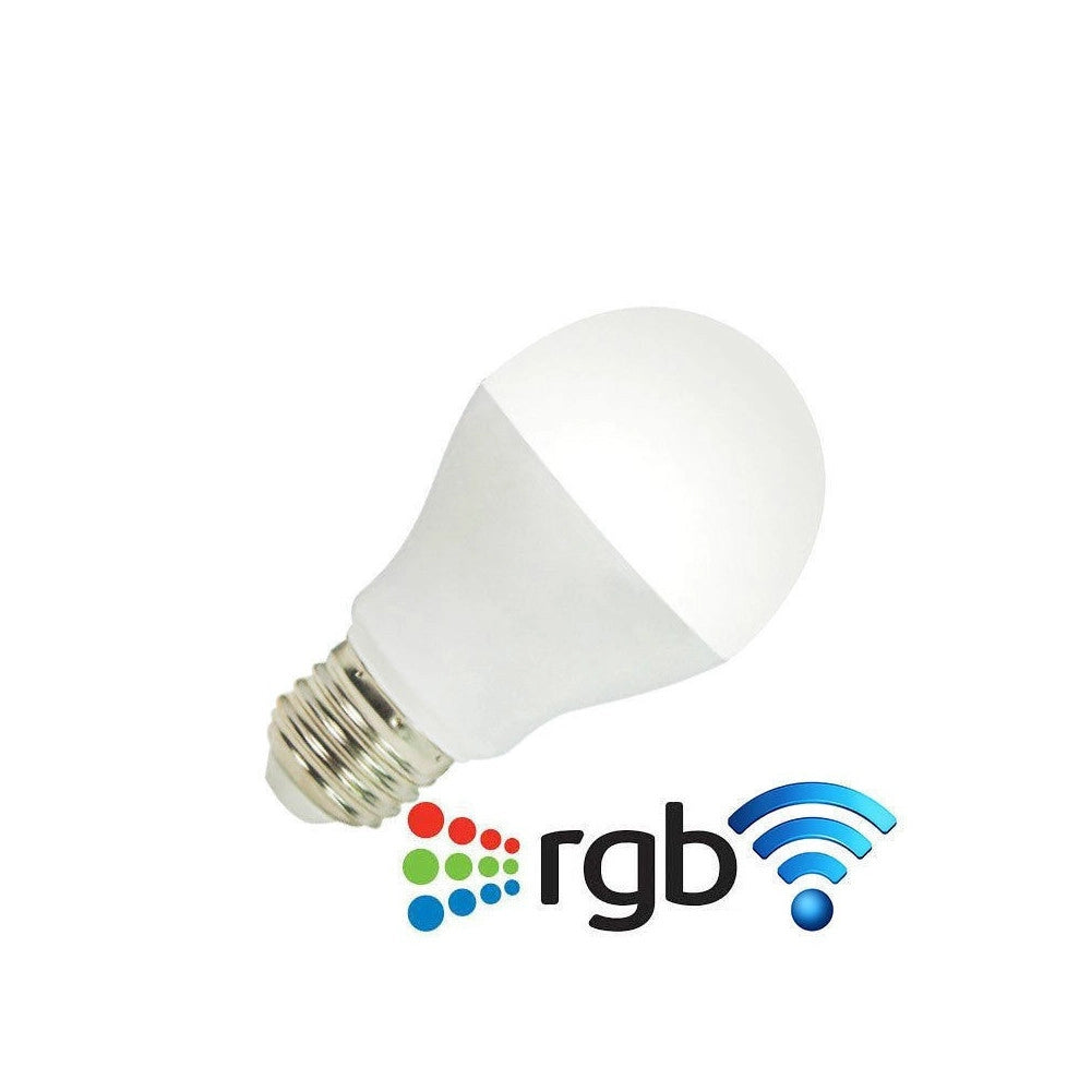Trade Shop - Lampada Led Wifi Luce Bianca Rgb Multicolor E27 Telecomando Rf Modulo Smartphone -