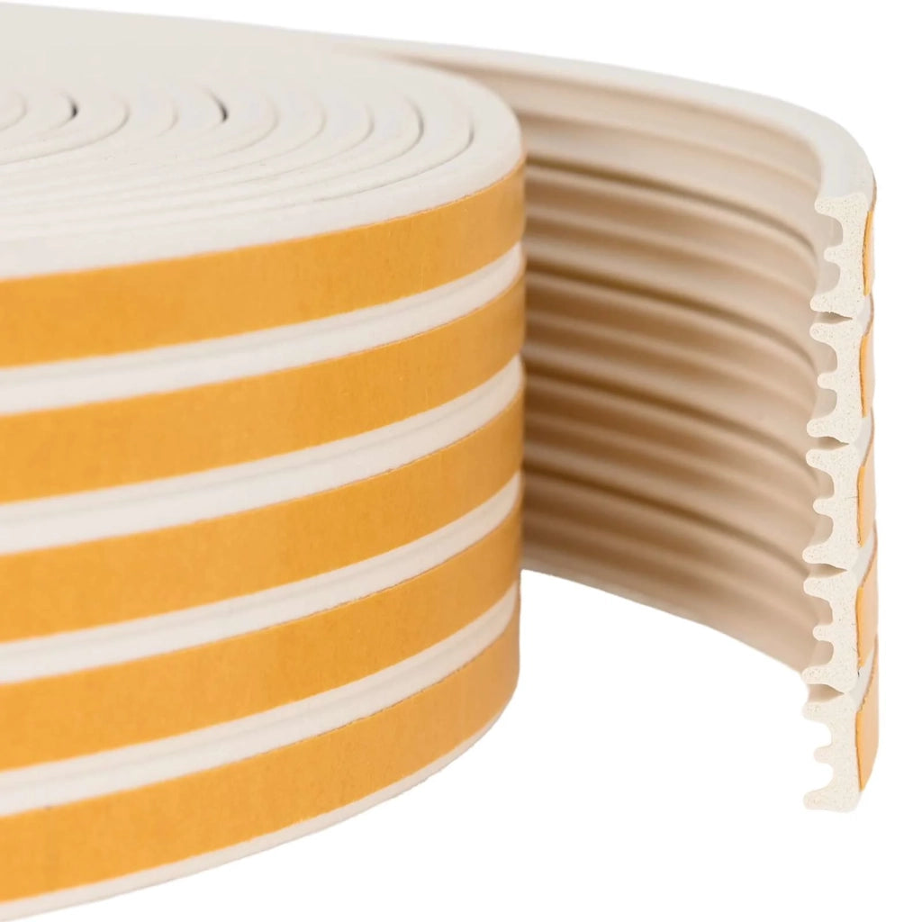 Nastro adesivo per finestre Bianco 15 x 8 mm 100 m Schiuma EPDM 42038097