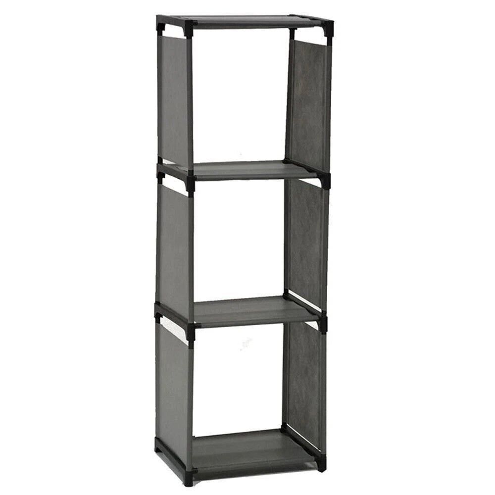 Trade Shop - Scaffale Multiuso A 3 Scomparti Ripiani Armadio Componibile Per Bucato Mobile Casa Bagno -