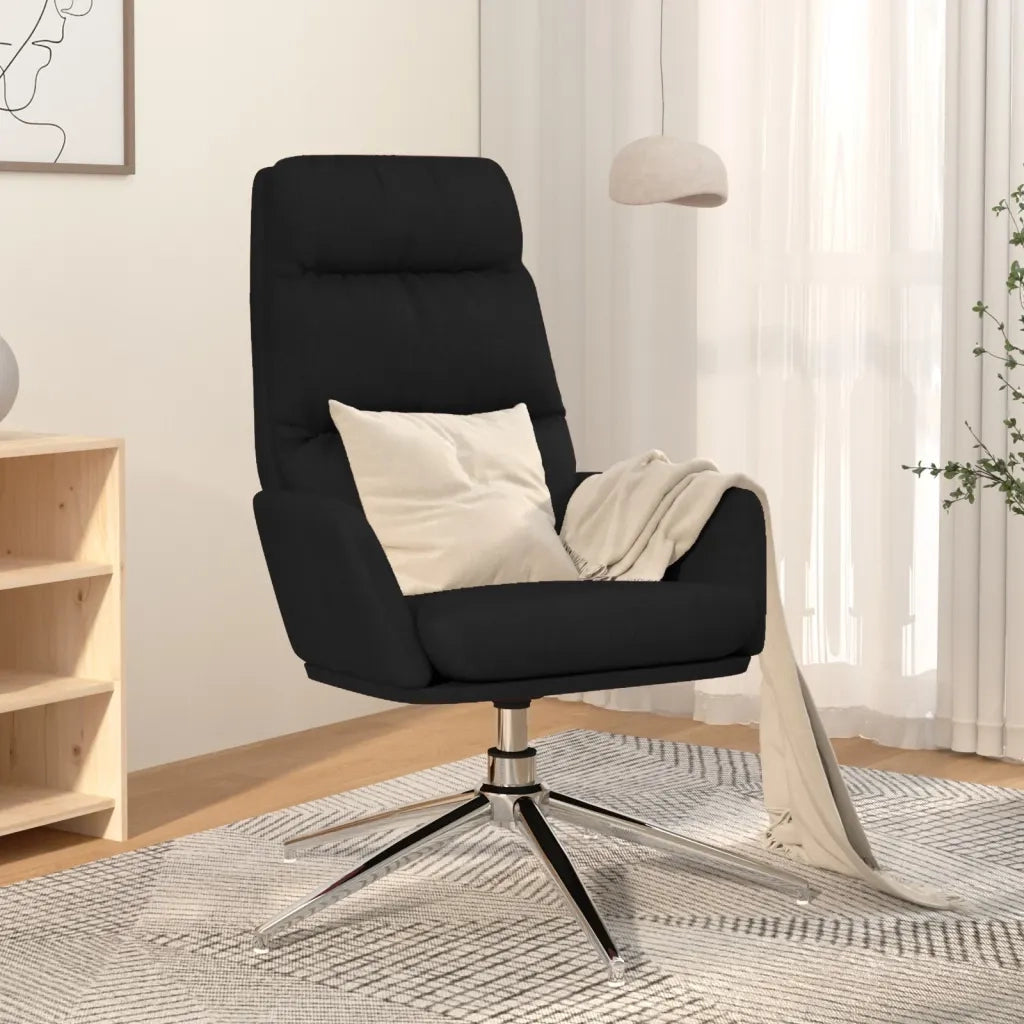Sedia Relax Nera in Tessuto 341136