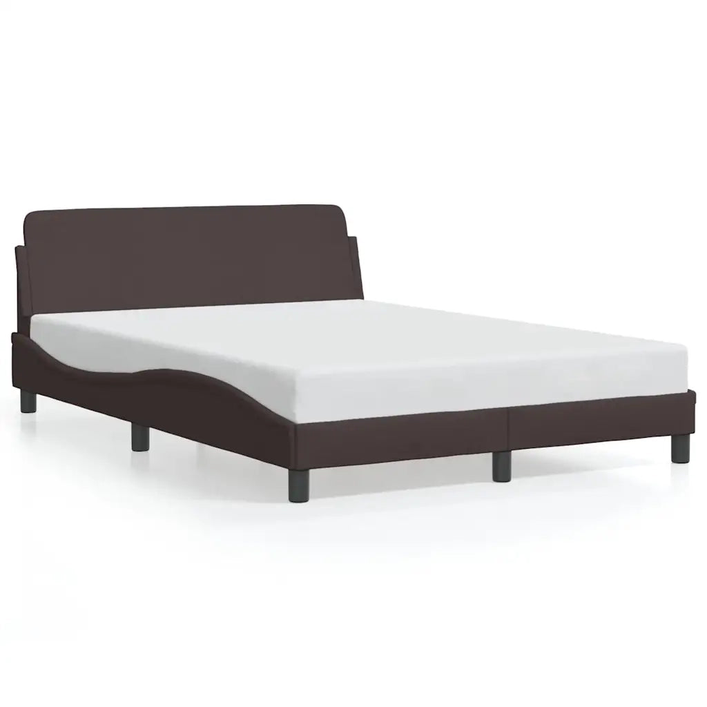 Giroletto-Struttura Letto Dover Marrone Scuro 120x200 cm Tessuto