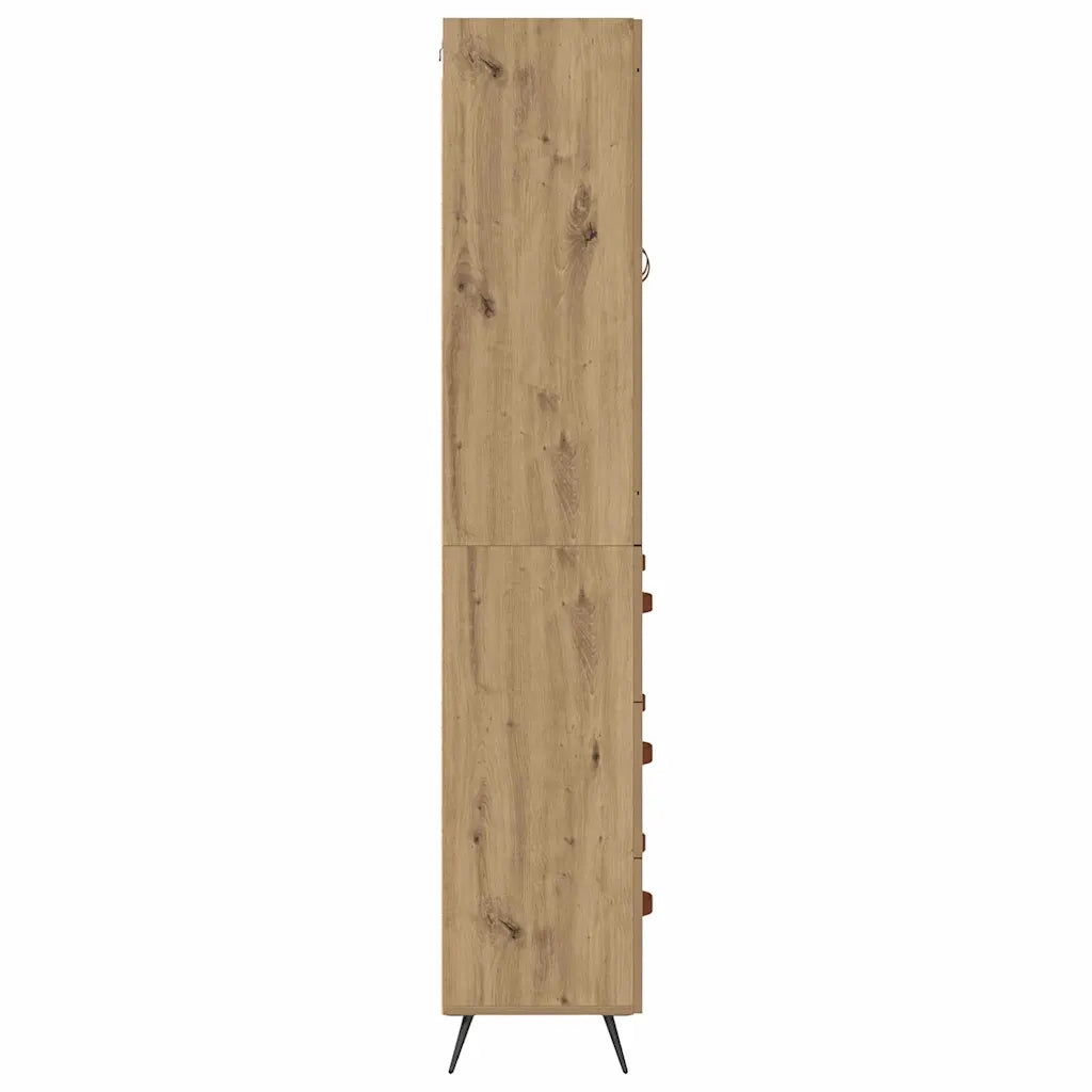 Armadietto alto con ripiano 2 pcs Rovere artigianale 3415844