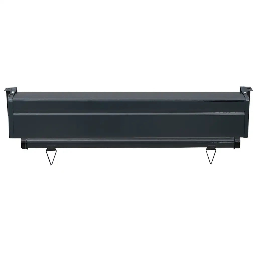 Tendalino Laterale per Balcone-Tenda da Sole Laterale per Patio 85x250 cm Nero