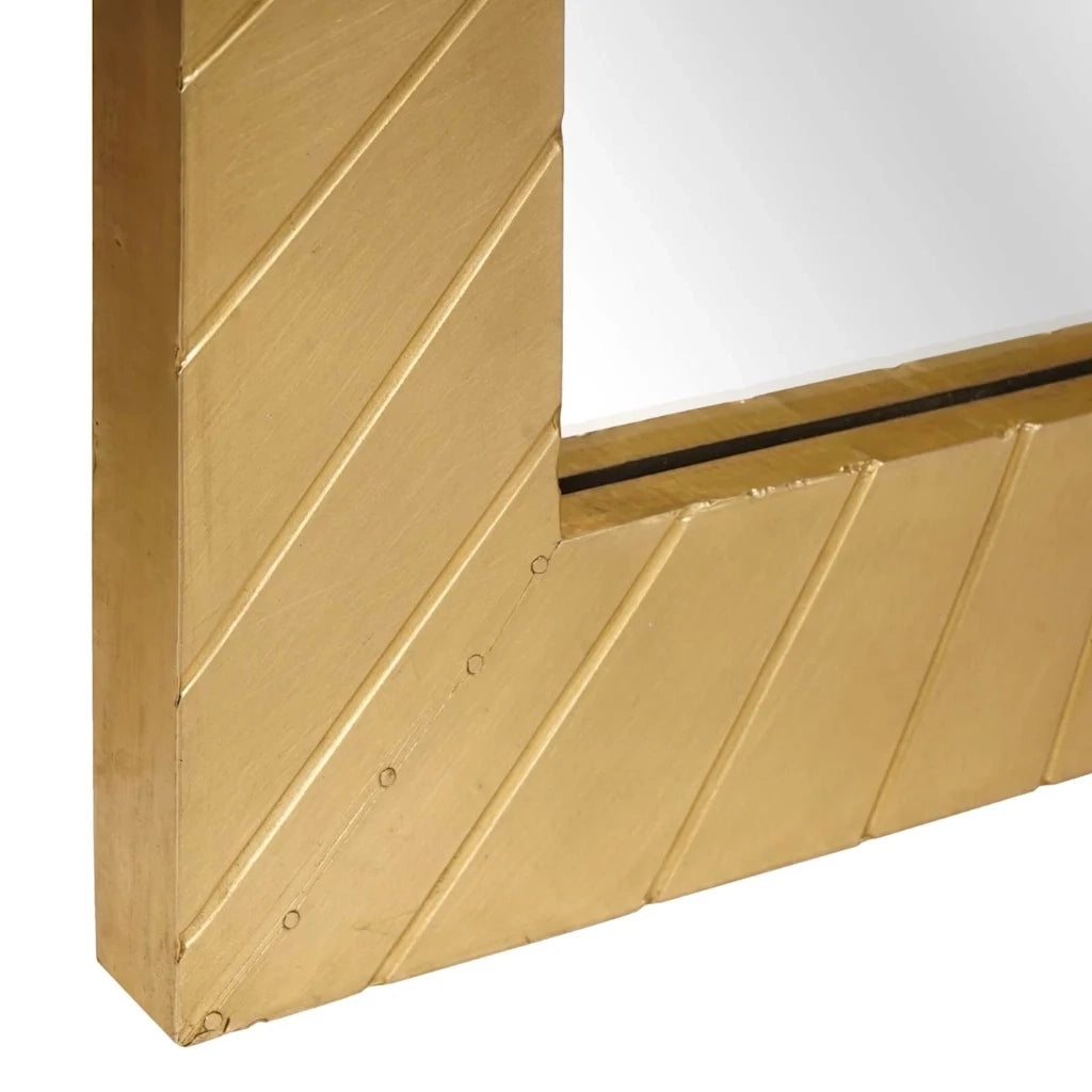 Specchio da bagno con specchio Nero e Oro 50 x 2,5 x 70 cm 4017859