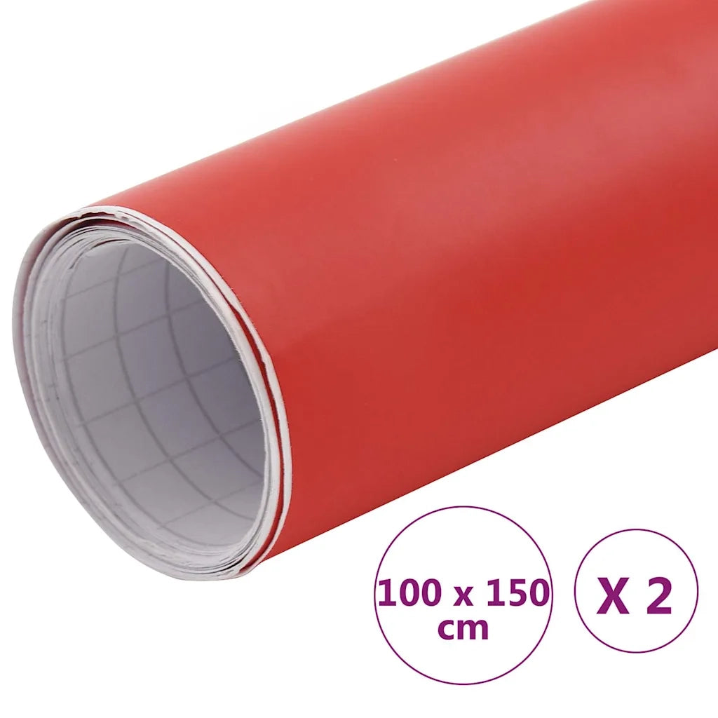 Pellicole per Auto 2 pz Rosso Opaco 100x150cm CFW9240090