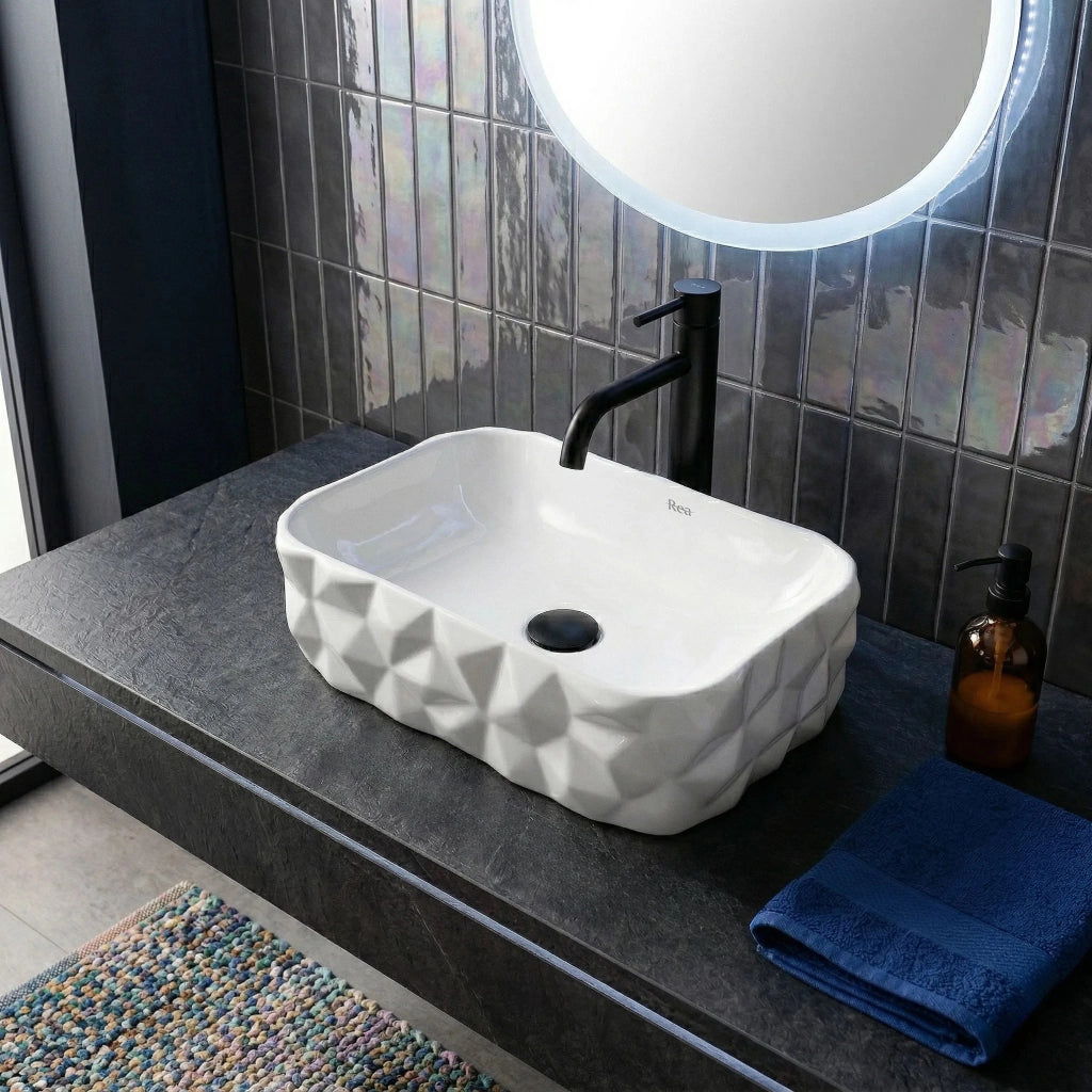 Lavabo Da Appoggio Rea Zamia