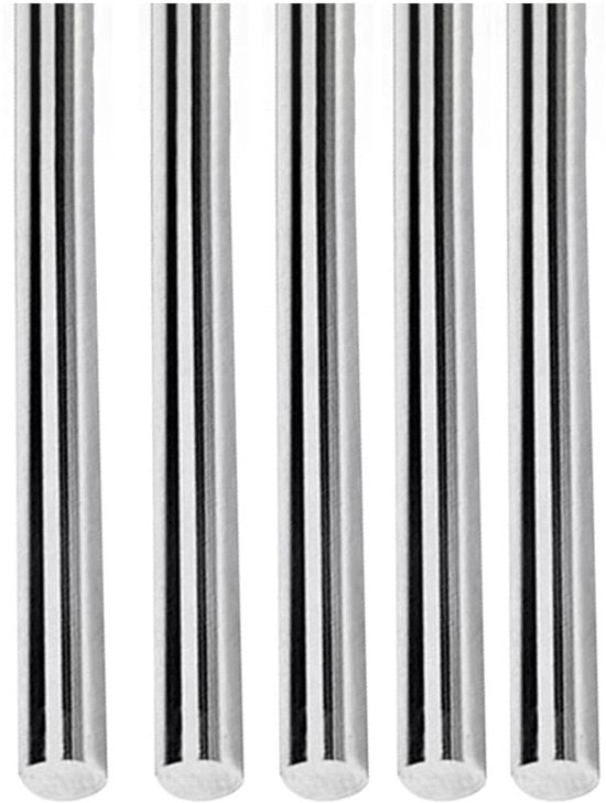 Massivi rondi stecchi in acciaio inox - 304 - 1mm x 80mm - 5 pezzi - RVS ronde stecchi.