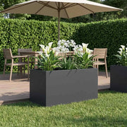Vaso da giardino Antracite 100 x 50 x 50 cm 8005278