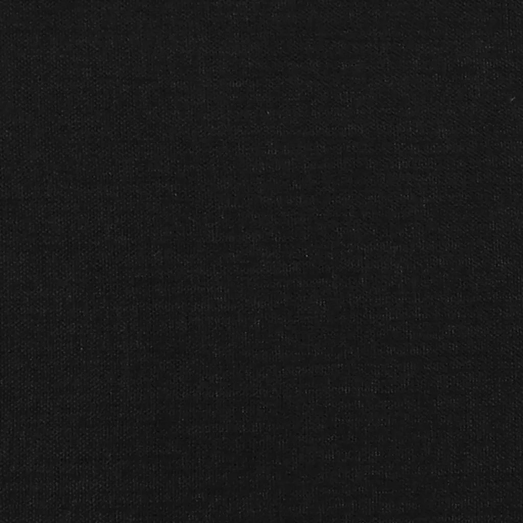 Giroletto senza Materasso Nero 90x200 cm in Tessuto 346788