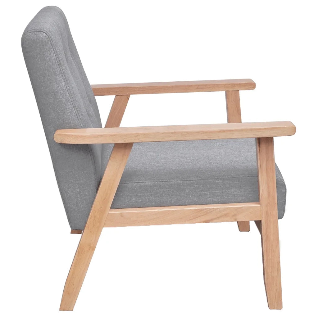 Poltrona | Sedia Relax Grigio Chiaro in Tessuto