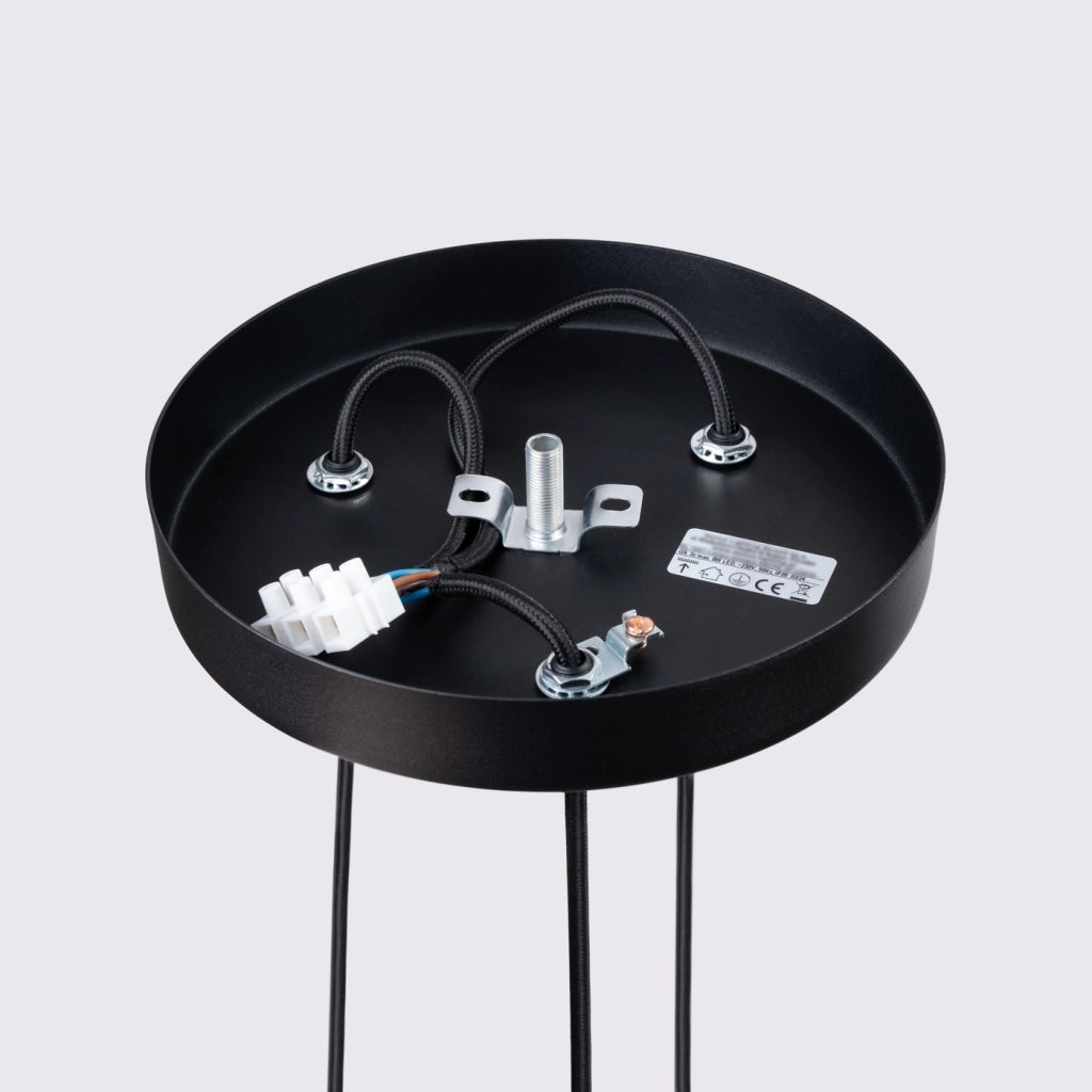Lampada a sospensione KARBON 3P nero