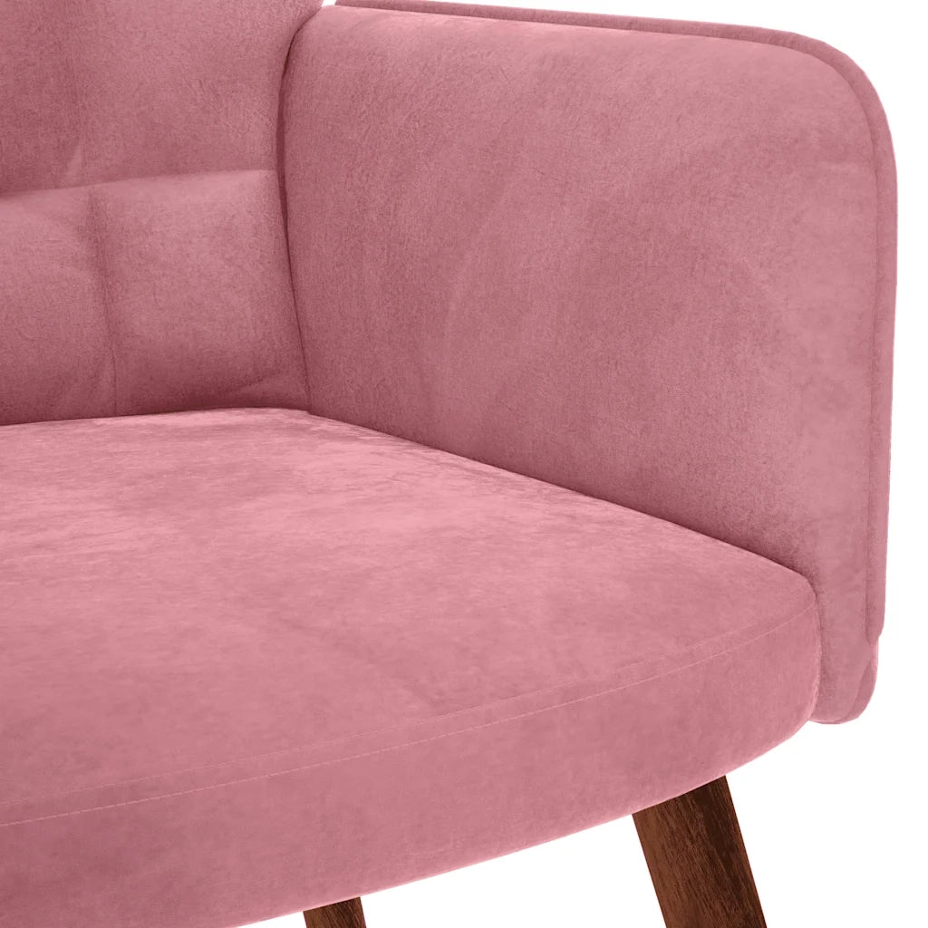 Sedia Relax Rosa in Velluto 4016814