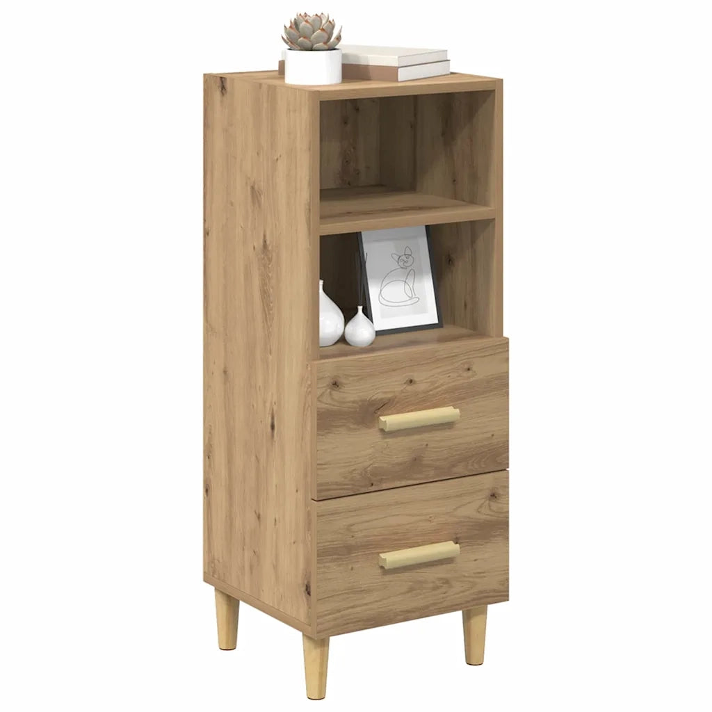 Credenza-Buffet-Armadio da cucina rovere artigianale 34 x 34,5 x 90 cm Legno multistrato 840447