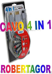 CAVO HD 4 IN 1 CONSOLE PER PS2 PS3 WII X BOX UTILISSIMO