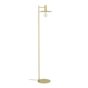 Piantana Moderna Escandell Acciaio Ottone Spazzolato 1 Luce E27