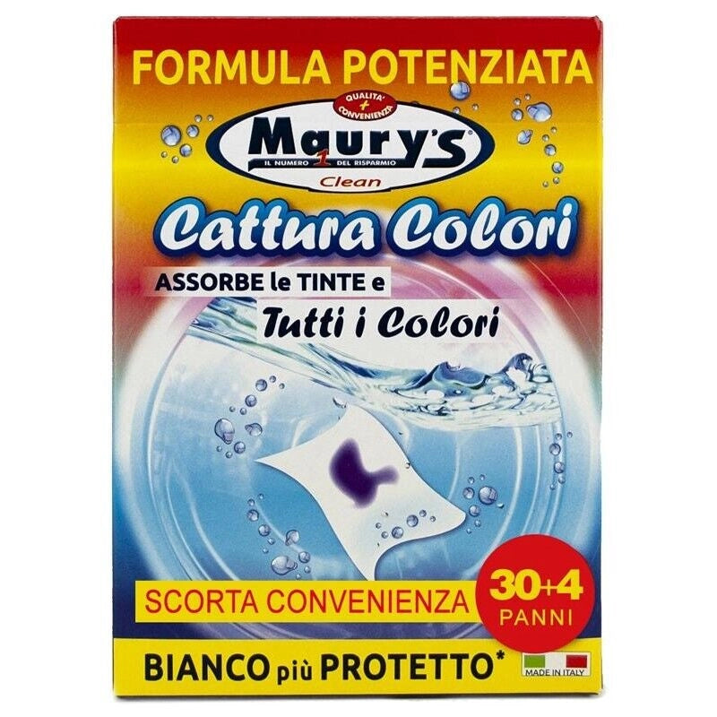 MAURY'S CATTURA COLORE PER LAVATRICE 30+4PZ