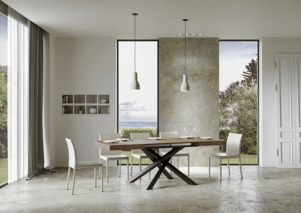 Tavolo Allungabile 140-244x90x77 cm Volantis Noce