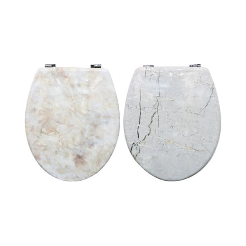 MAURY'S COPRI WATER WC STONE KIT DI MONTAGGIO CON GANCI INOX