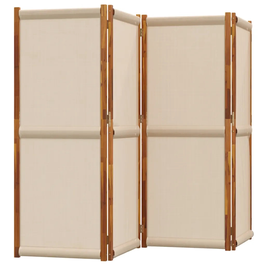 Divisorio Ambienti | Divider per stanze | Paravento a 4 Pannelli Tortora 280x180 cm