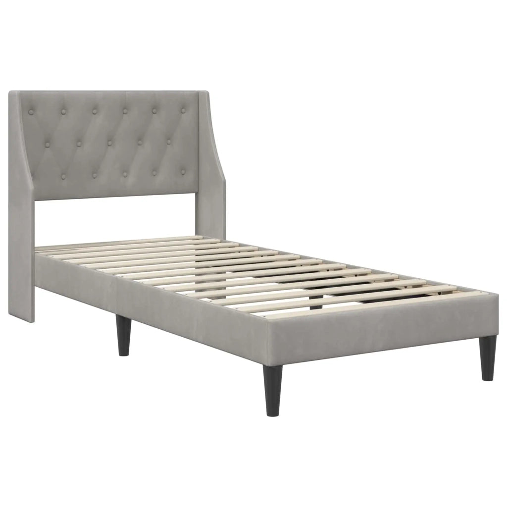Struttura letto con materasso-Giroletto Grigio chiaro 100 x 200 cm 892311