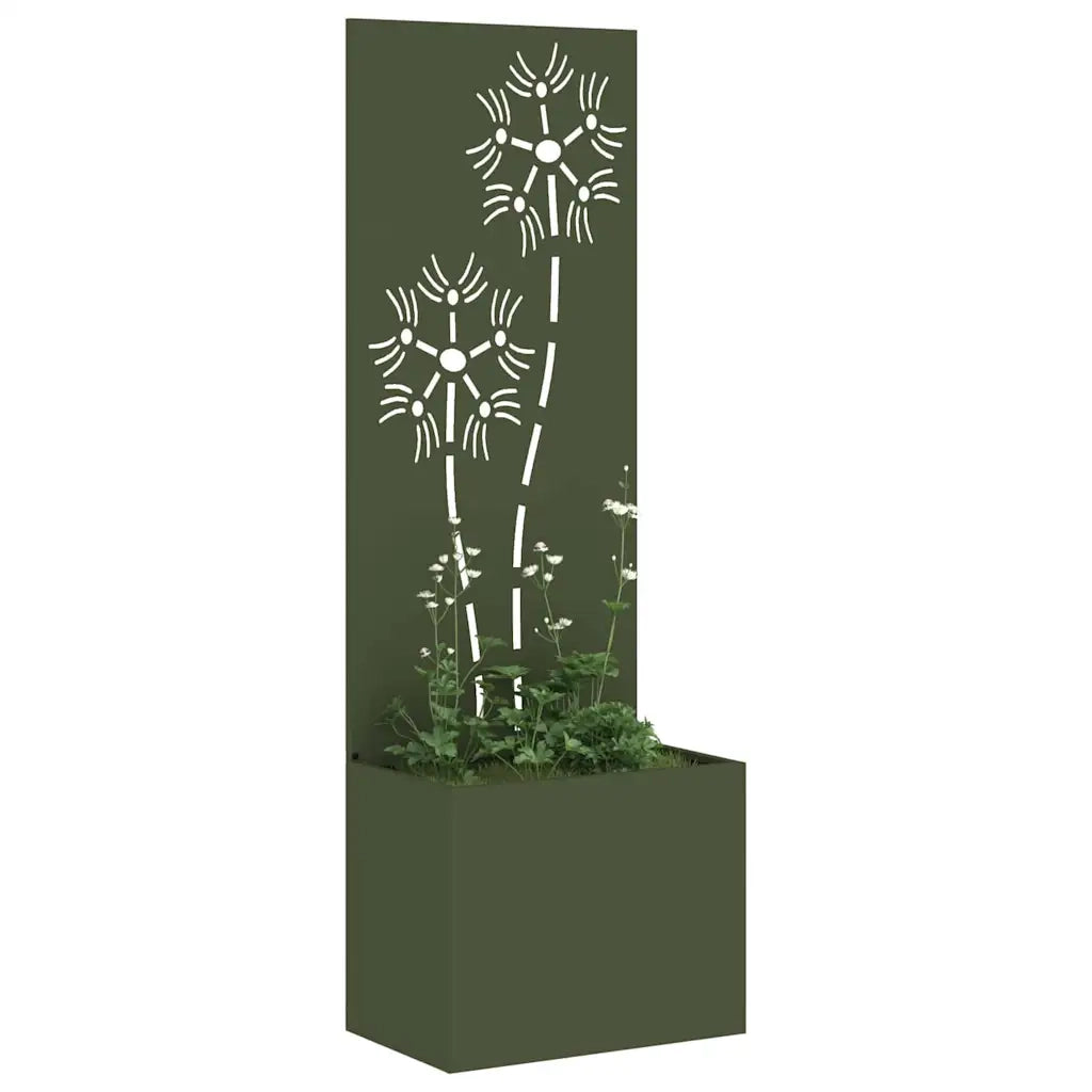 Schermo per privacy in giardino Oliver verde 50 x 140 cm 876437