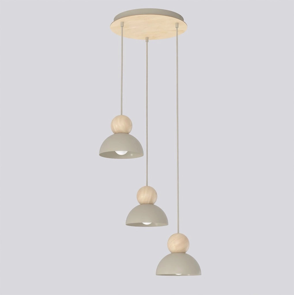 Lampada a sospensione japandi KAKI beige 3xE27 Emibig