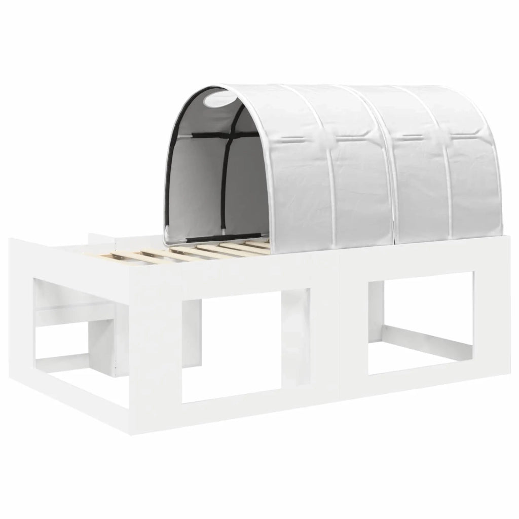 Letto alto per bambini con storage 3 pz Bianco 3423599