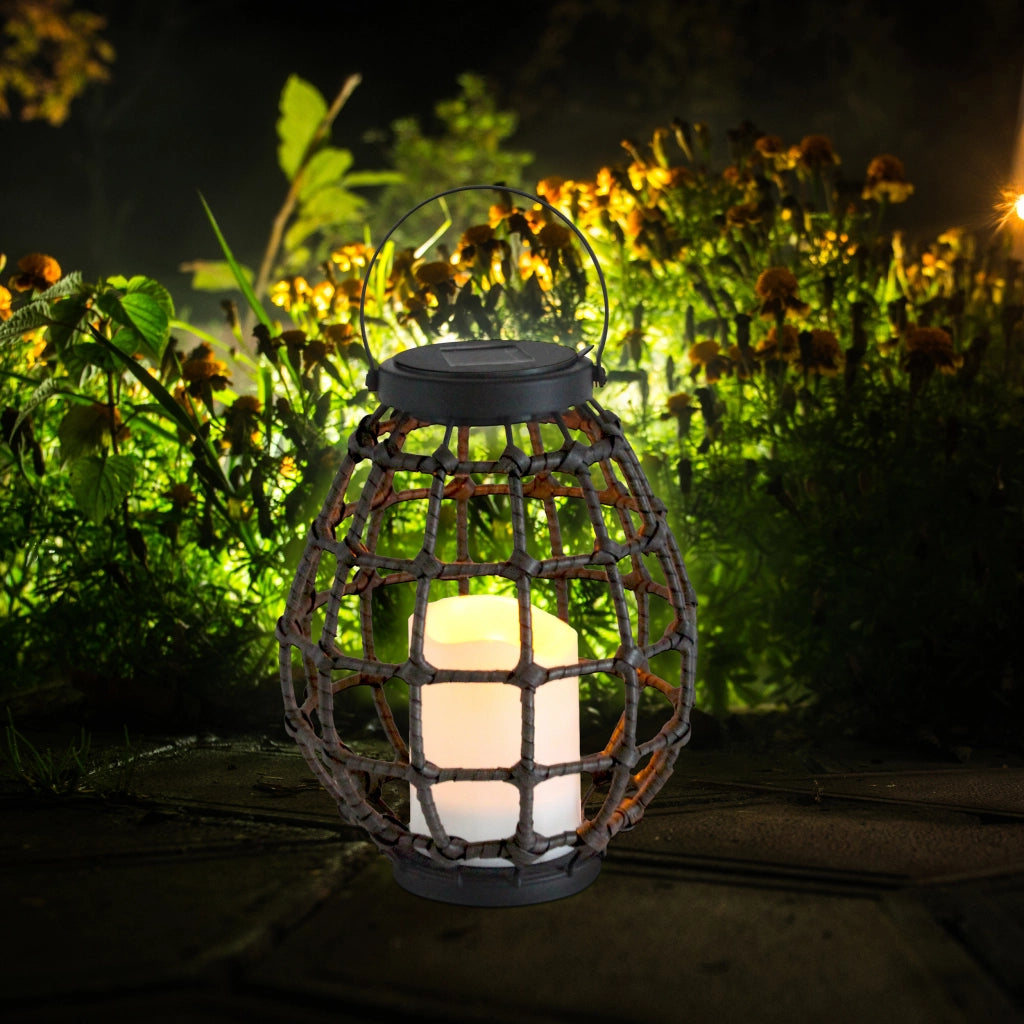 Lanterna solare LED KOGE metallo bronzo IP44 Polux