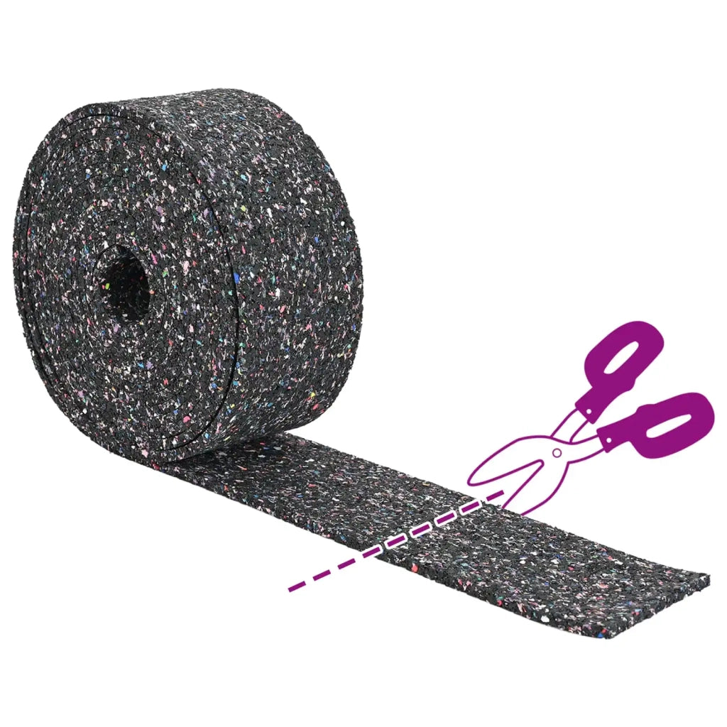 Rotolo di Granulato in Gomma Nero 1000 x 8 x 0,3 cm Gomma 42027263