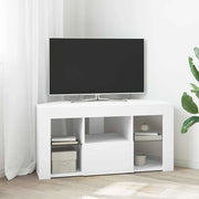 Mobile TV LED Angolare Bianco 100 x 40 x 50 cm 889795