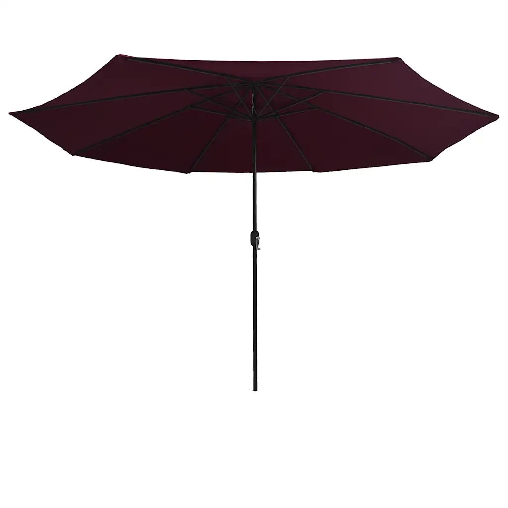 Ombrello | Parasolne da Esterni con Palo in Metallo 390 cm Rosso Bord¨°