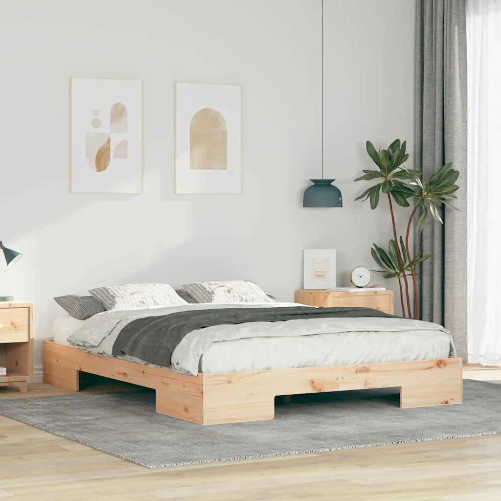 Struttura del letto-Giroletto Marrone 140 x 200 cm 338826