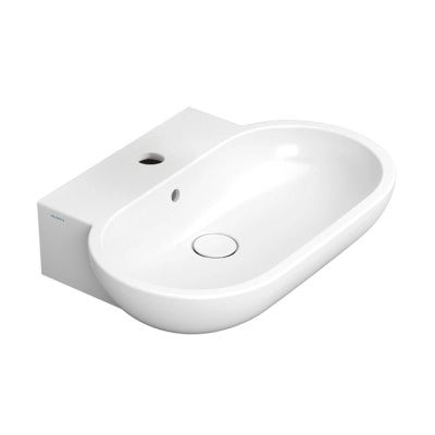 Lavabo da appoggio 65 cm linea Mirto con piletta click clack inclusa