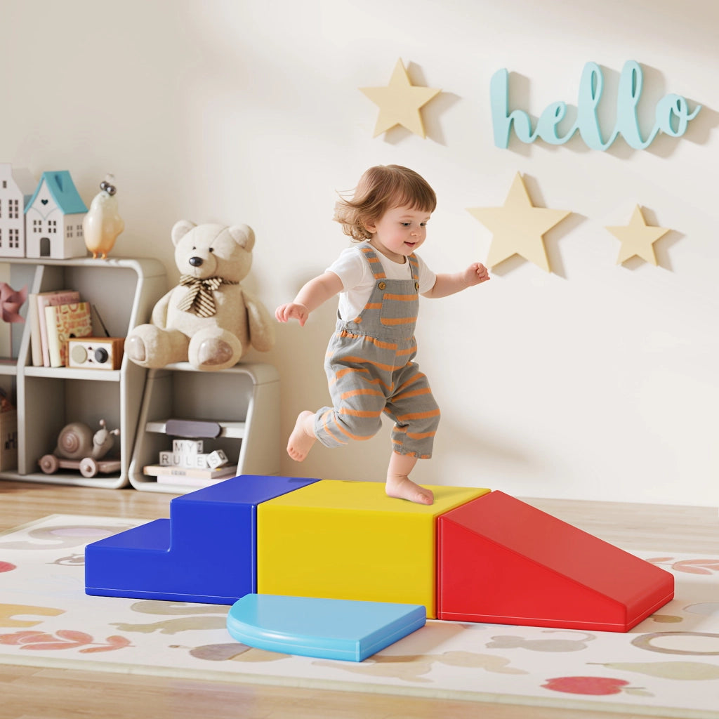 Set 4 Blocchi Motricit¨¤ XL ¨C Xylo ¨C Schiuma EPE Blu Giallo Rosso